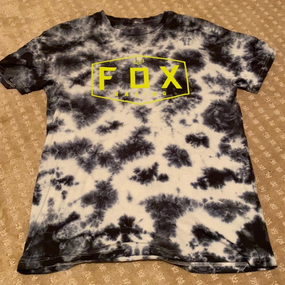 Tie dye Fox racing shirt